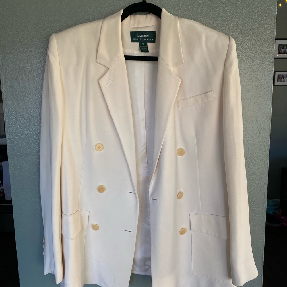 Vintage White Ralph Lauren Pantsuit